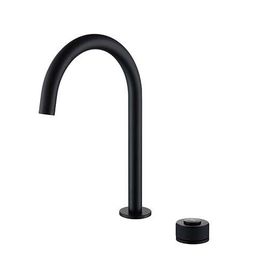 Newarc Step 2 Siyah Delikli Çanak Tipi Lavabo Bataryası