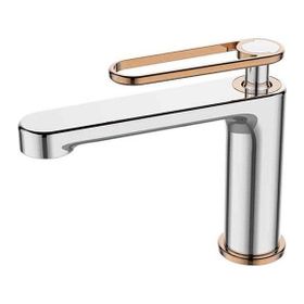 Newarc Zeta Krom Parlak Bakır Lavabo Bataryası