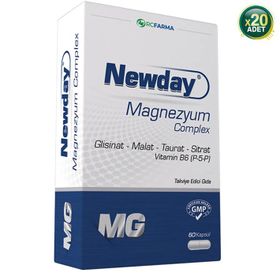 Newday Magnezyum Complex 20x60 Kapsül