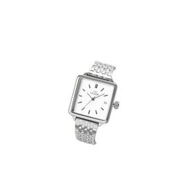 Newera Watch Nww00003 Metal Kordon Takvimli Kare Kadın Kol Saati