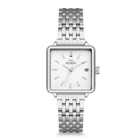 Newera Watch Nww00003 Metal Kordon Takvimli Kare Kadın Kol Saati