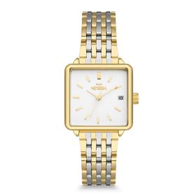 Newera Watch Nww00005 Metal Kordon Takvimli Kare Kadın Kol Saati