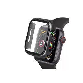 Newface Apple Watch 38 mm Siyah Camlı Kasa Ekran Koruyucu