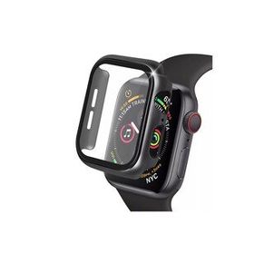 Newface Apple Watch 38 mm Siyah Camlı Kasa Ekran Koruyucu