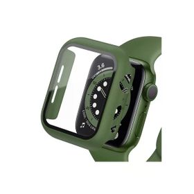 Newface Apple Watch 41 mm Koyu Yeşil Camlı Kasa Ekran Koruyucu