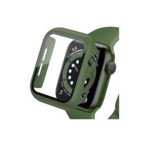 Newface Apple Watch 41 mm Koyu Yeşil Camlı Kasa Ekran Koruyucu