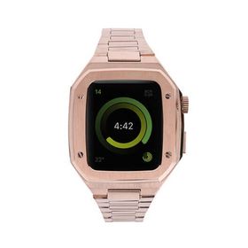 Newface Apple Watch 44 mm Rose Gold Metal Petek Kasalı Kordon