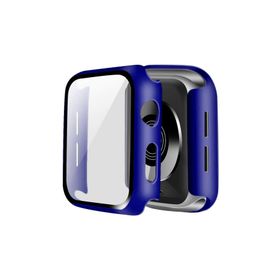 Newface Apple Watch 45 mm Lacivert Camlı Kasa Ekran Koruyucu
