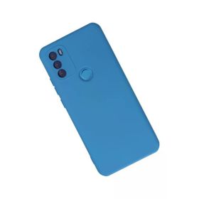 Newface General Mobile GM 21 Plus Nano İçi Kadife Silikon Mavi Cep Telefonu Kılıfı