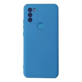 Newface General Mobile GM 21 Plus Nano İçi Kadife Silikon Mavi Cep Telefonu Kılıfı
