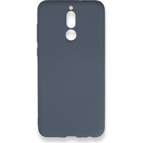 Newface Huawei Mate 10 Lite Nano İçi Kadife Silikon Gri Cep Telefonu Kılıfı
