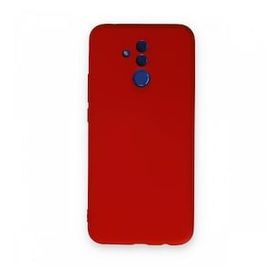 Newface Huawei Mate 20 Lite Nano İçi Kadife Silikon Kırmızı Cep Telefonu Kılıfı