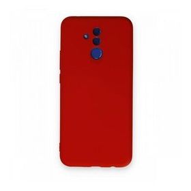 Newface Huawei Mate 20 Lite Nano İçi Kadife Silikon Kırmızı Cep Telefonu Kılıfı