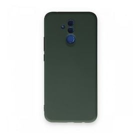 Newface Huawei Mate 20 Lite Nano İçi Kadife Silikon Koyu Yeşil Cep Telefonu Kılıfı