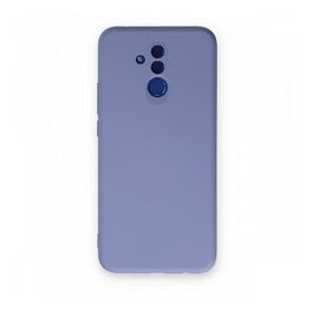 Newface Huawei Mate 20 Lite Nano İçi Kadife Silikon Lila Cep Telefonu Kılıfı