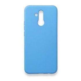 Newface Huawei Mate 20 Lite Nano İçi Kadife Silikon Mavi Cep Telefonu Kılıfı