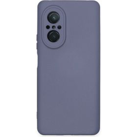 Newface Huawei Nova 9 SE Nano İçi Kadife Silikon Gri Cep Telefonu Kılıfı