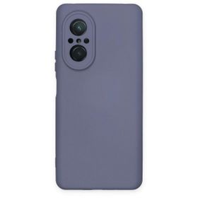 Newface Huawei Nova 9 SE Nano İçi Kadife Silikon Gri Cep Telefonu Kılıfı