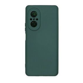 Newface Huawei Nova 9 SE Nano İçi Kadife Silikon Koyu Yeşil Cep Telefonu Kılıfı
