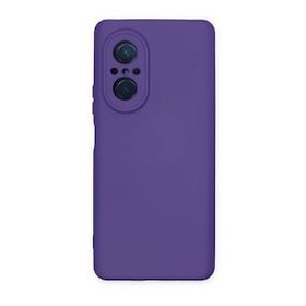 Newface Huawei Nova 9 SE Nano İçi Kadife Silikon Mor Cep Telefonu Kılıfı