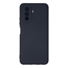 Newface Huawei Nova Y70 Nano İçi Kadife Silikon Lacivert Cep Telefonu Kılıfı