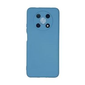 Newface Huawei Nova Y90 Nano İçi Kadife Silikon Mavi Cep Telefonu Kılıfı