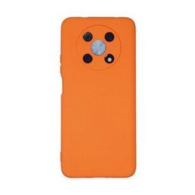 Newface Huawei Nova Y90 Nano İçi Kadife Silikon Turuncu Cep Telefonu Kılıfı