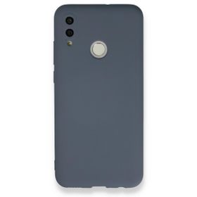 Newface Huawei P Smart 2019 Nano İçi Kadife Silikon Gri Cep Telefonu Kılıfı