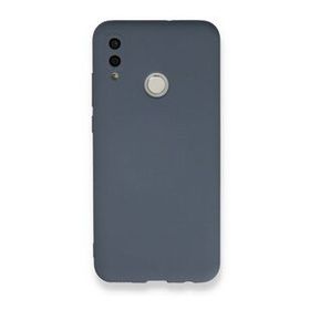 Newface Huawei P Smart 2019 Nano İçi Kadife Silikon Gri Cep Telefonu Kılıfı