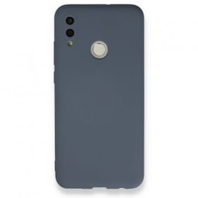 Newface Huawei P Smart 2019 Nano İçi Kadife Silikon Gri Cep Telefonu Kılıfı