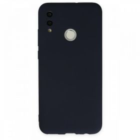 Newface Huawei P Smart 2019 Nano İçi Kadife Silikon Lacivert Cep Telefonu Kılıfı
