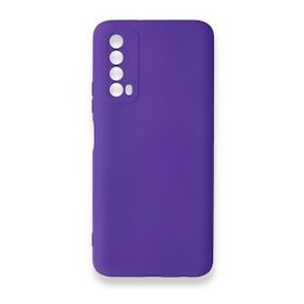 Newface Huawei P Smart 2021 Nano İçi Kadife Silikon Mor Cep Telefonu Kılıfı