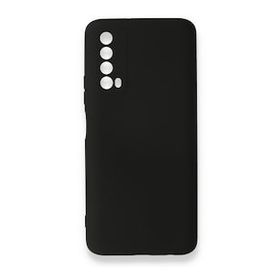 Newface Huawei P Smart 2021 Nano İçi Kadife Silikon Siyah Cep Telefonu Kılıfı