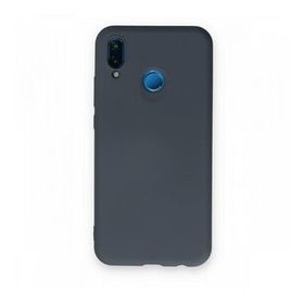 Newface Huawei P20 Lite Nano İçi Kadife Silikon Gri Cep Telefonu Kılıfı