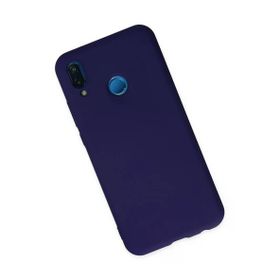 Newface Huawei P20 Lite Nano İçi Kadife Silikon Mor Cep Telefonu Kılıfı