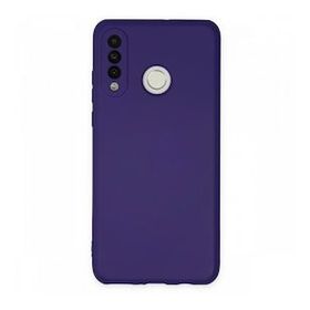 Newface Huawei P30 Lite Nano İçi Kadife Silikon Mor Cep Telefonu Kılıfı