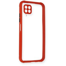Newface Huawei P40 Lite Miami Şeffaf Silikon Kırmızı Cep Telefonu Kılıfı