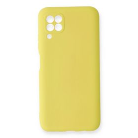 Newface Huawei P40 Lite Nano İçi Kadife Silikon Sarı Cep Telefonu Kılıfı