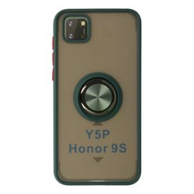 Newface Huawei Y5P Montreal Yüzüklü Silikon Kapak Yeşil Cep Telefonu Kılıfı
