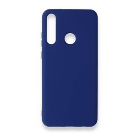 Newface Huawei Y6P Nano İçi Kadife Silikon Lacivert Cep Telefonu Kılıfı