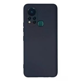 Newface İnfinix Hot 11S Nano İçi Kadife Silikon Lacivert Cep Telefonu Kılıfı