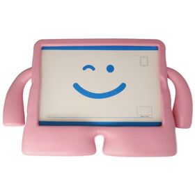 Newface iPad 4 9.7 Karakter Silikon Açık Pembe Tablet Kılıfı