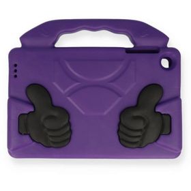 Newface iPad 4 9.7 Like Stantlı Silikon Mor Tablet Kılıfı