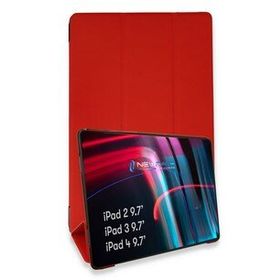 Newface iPad 4 9.7 Smart Kırmızı Tablet Kılıfı