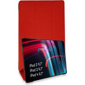 Newface iPad 4 9.7 Smart Kırmızı Tablet Kılıfı