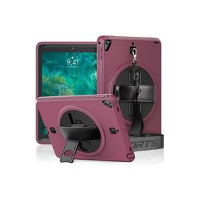 Newface iPad 5 Air 9.7 Strap-C Otterbox Kapak Mürdüm Tablet Kılıfı