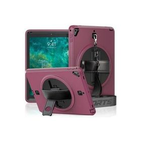Newface iPad 5 Air 9.7 Strap-C Otterbox Kapak Mürdüm Tablet Kılıfı