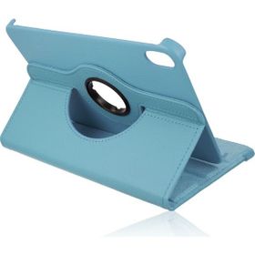 Newface iPad Mini 6 360 Tablet Deri Turkuaz Tablet Kılıfı
