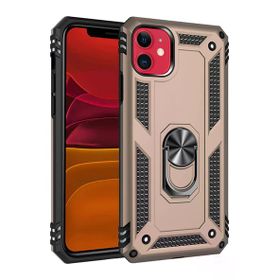 Newface iPhone 11 Gold Sofya Yüzüklü Silikon Cep Telefonu Kılıfı
