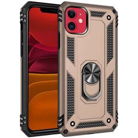 Newface iPhone 11 Gold Sofya Yüzüklü Silikon Cep Telefonu Kılıfı